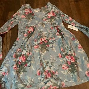 Floral denim & supply dress